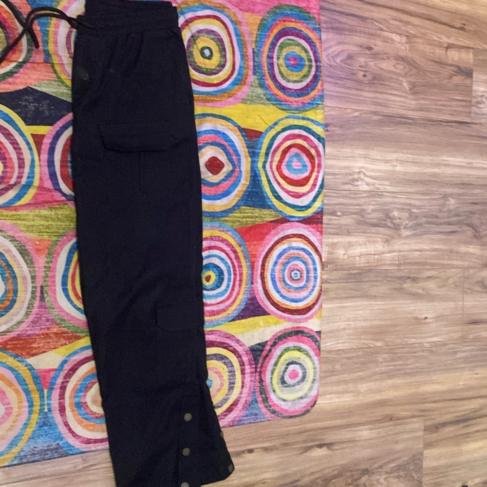 Black cargo pants